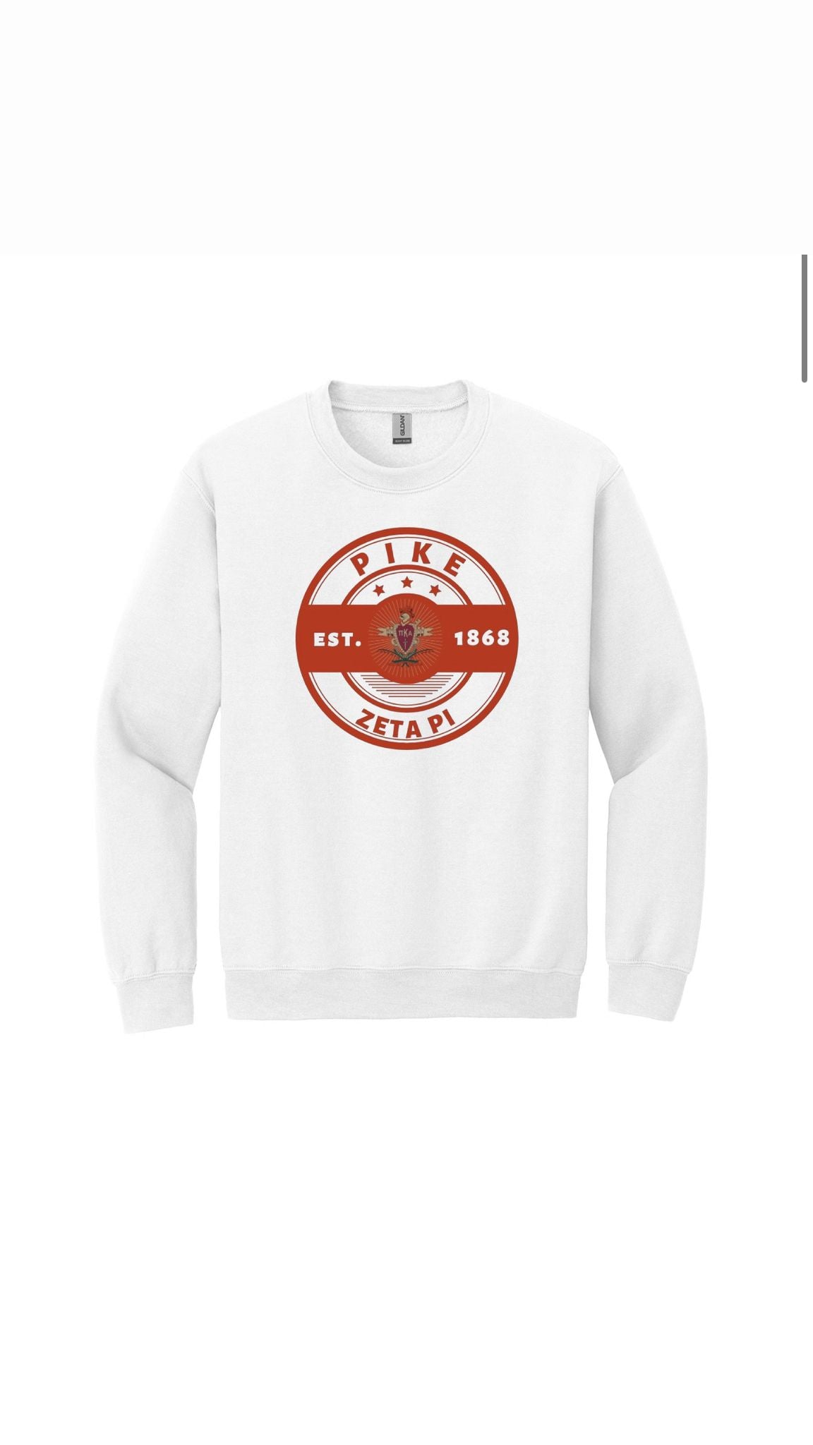 Crewneck EST 1868 logo