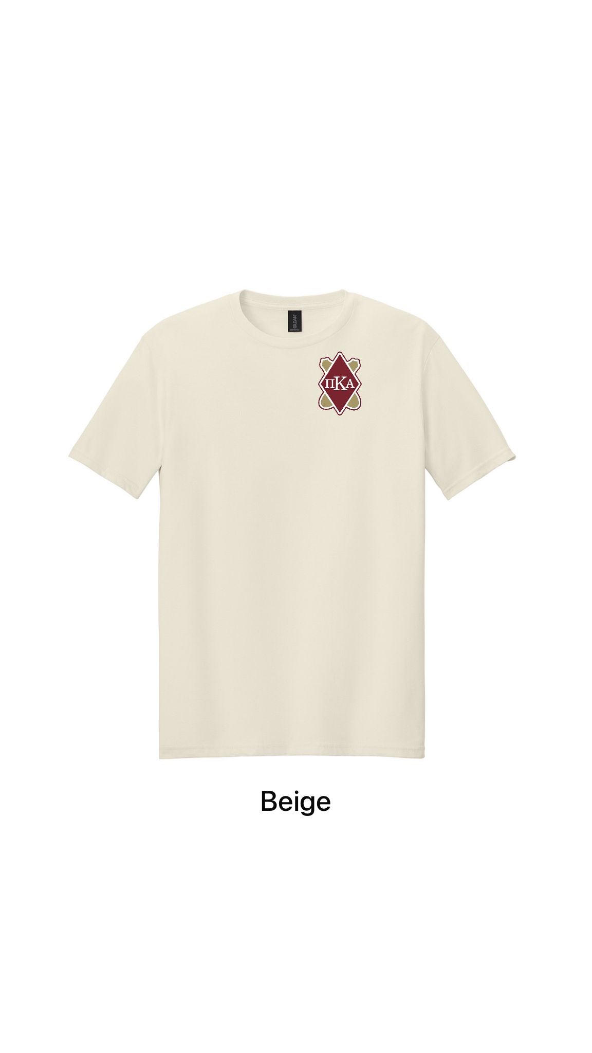 100% Cotton Tee Dark Red Logo