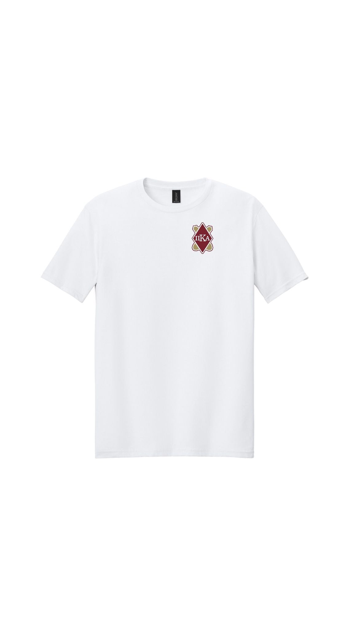 100% Cotton Tee Dark Red Logo