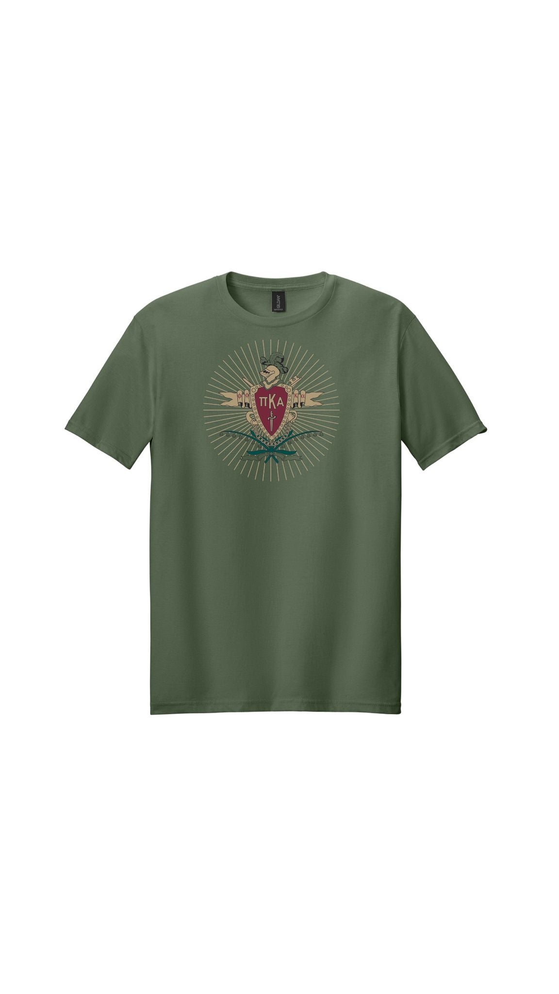 100% Cotton Tee Shield Logo