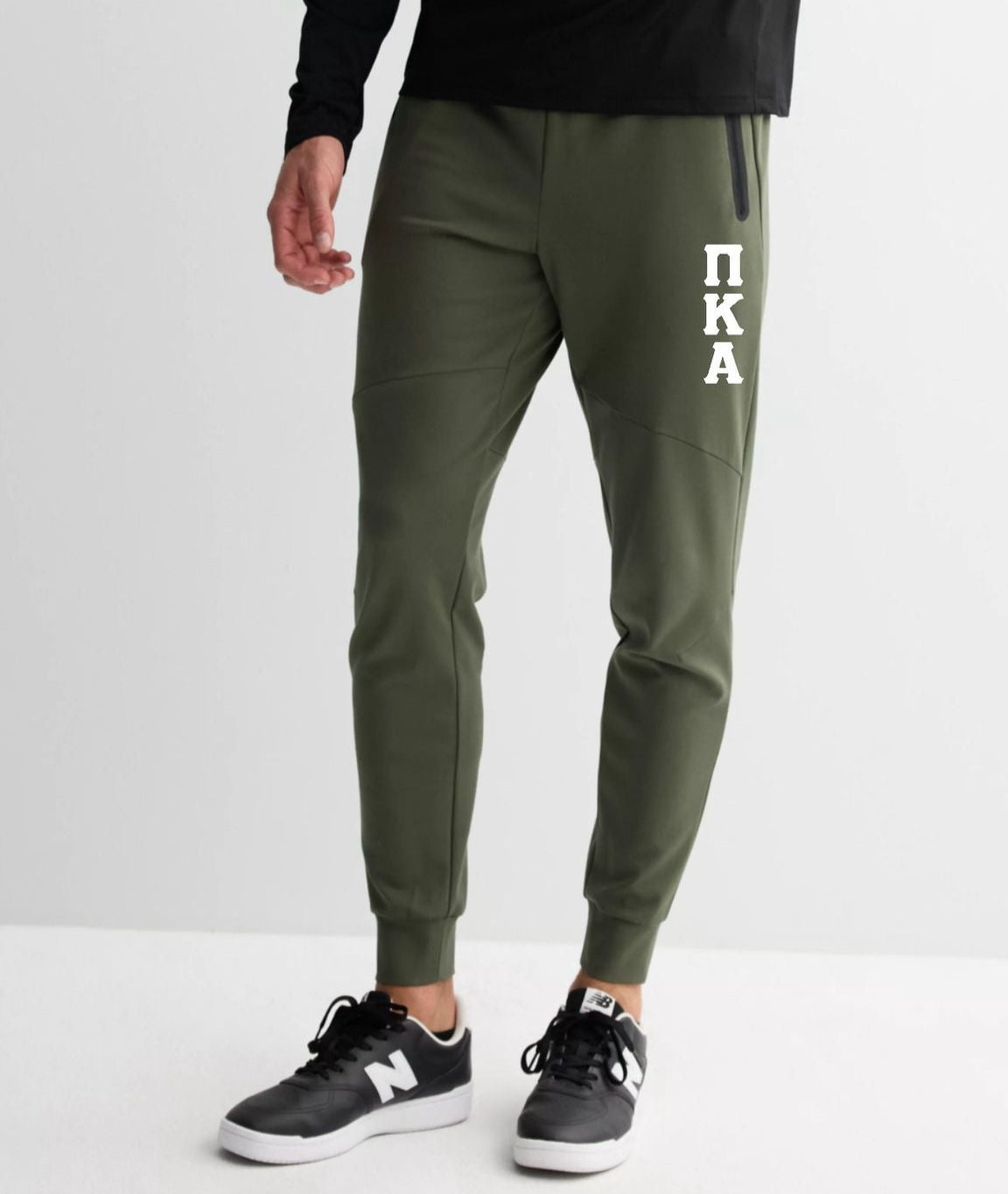 Joggers White Logo Only