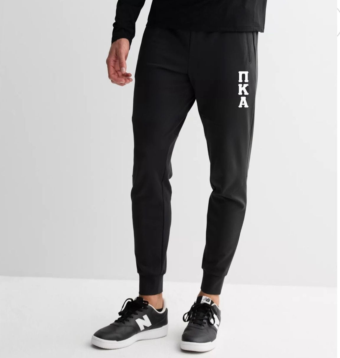 Joggers White Logo Only