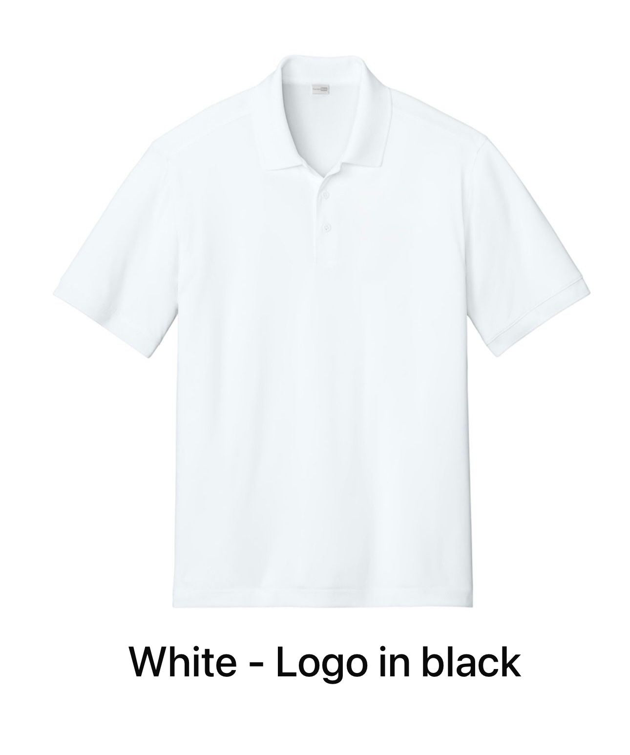 Polo Drifit White Logo
