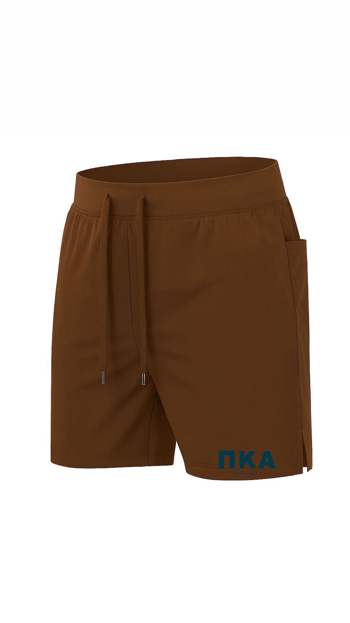 Brown men's Short Choose your Logo