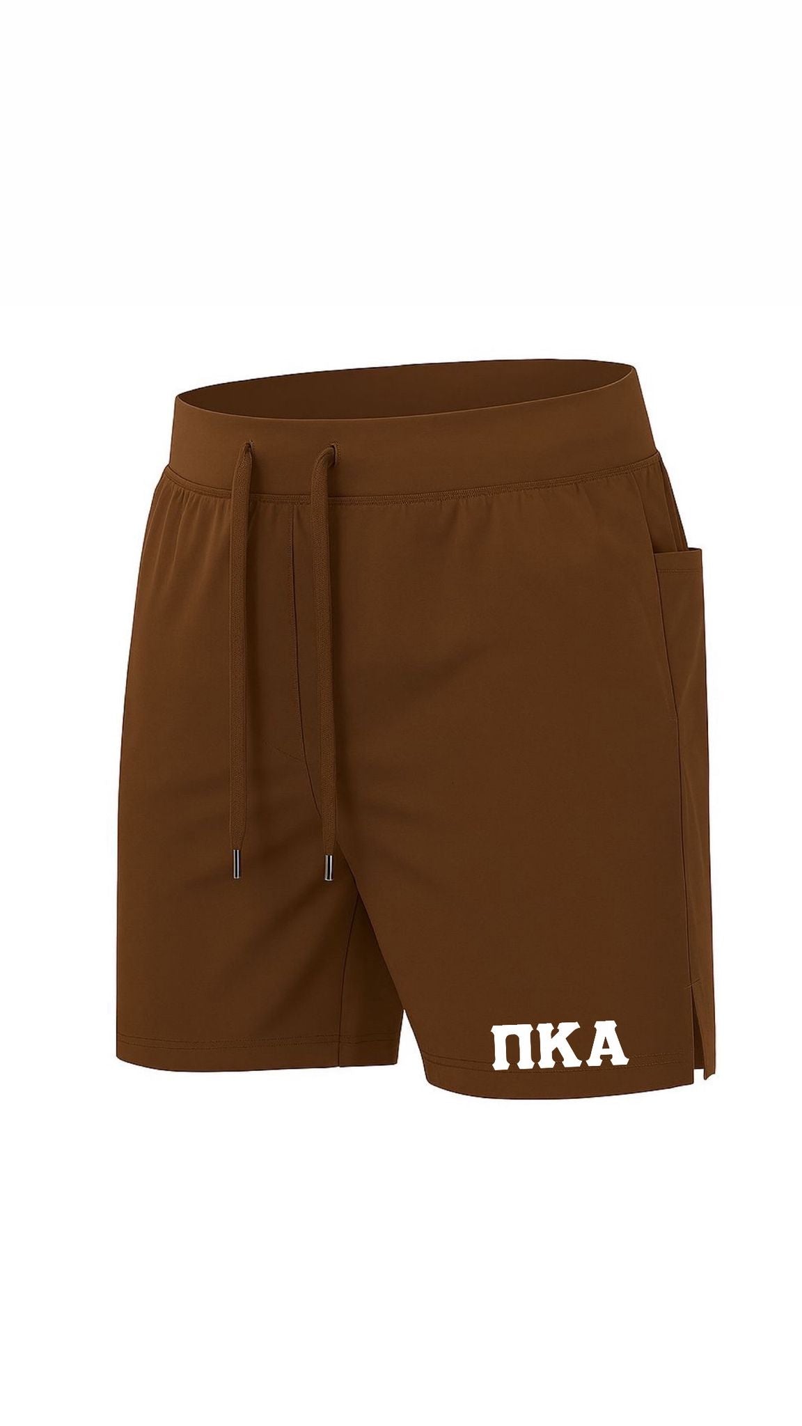 Brown men's Short Choose your Logo