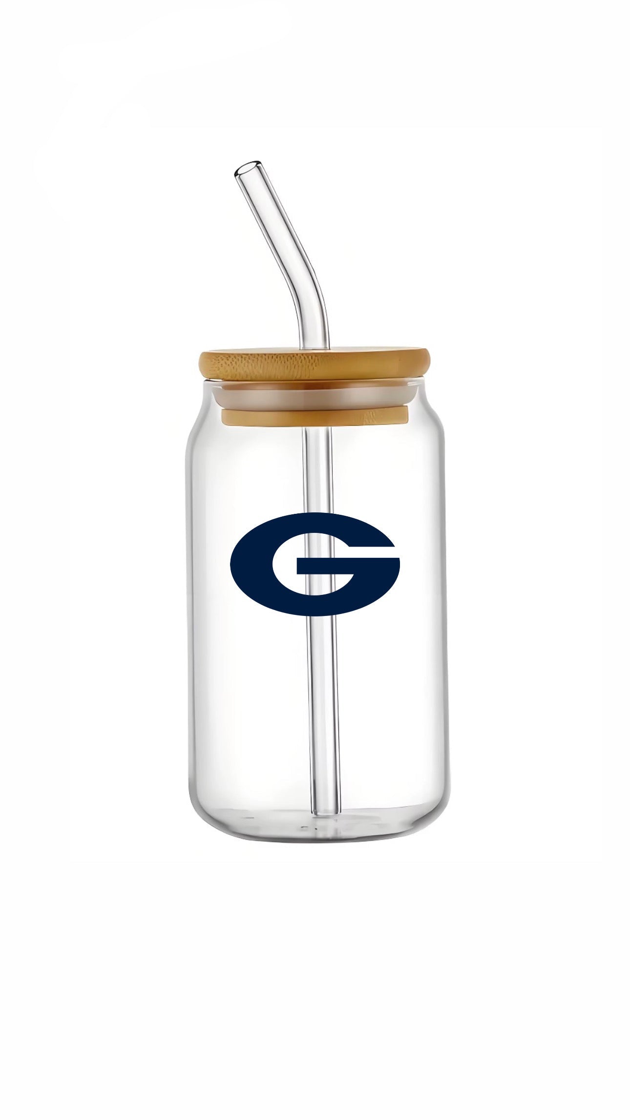 Glass Can Bamboo Lid
