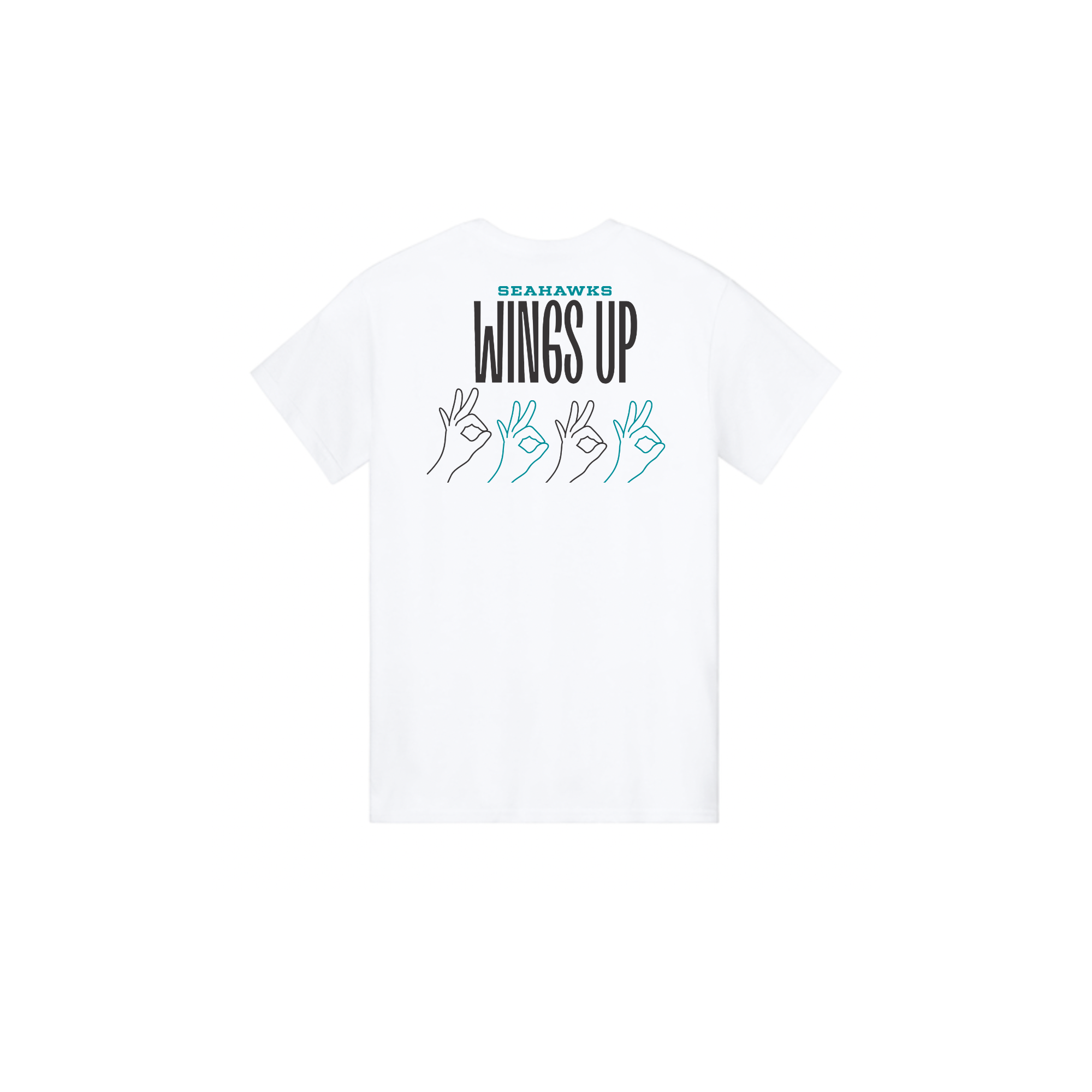 Wings UP Cotton Tee Shorts Sleeves - Item 1