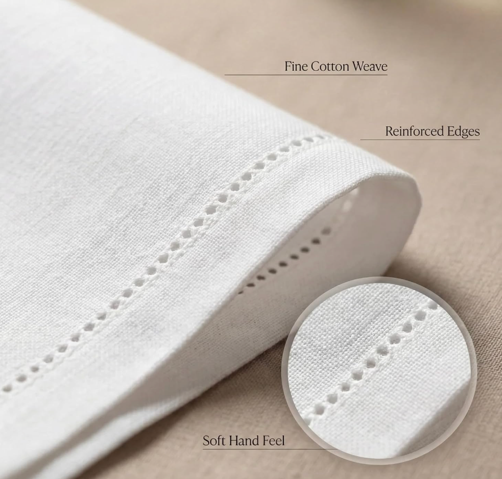 Napkin Embroidered Letter - size 18x18"