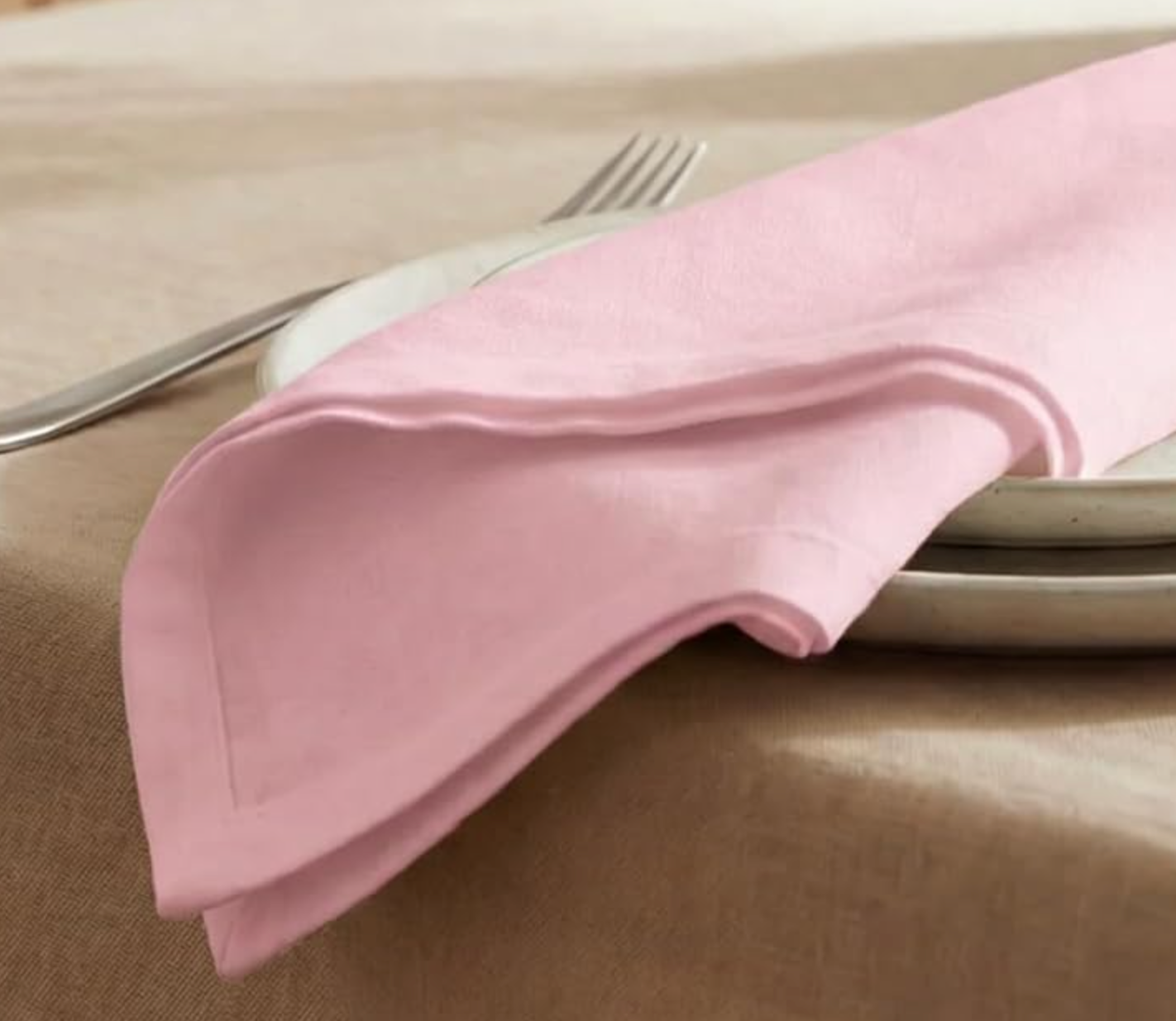 Color Napkin Embroidered Letter - size 18x18"