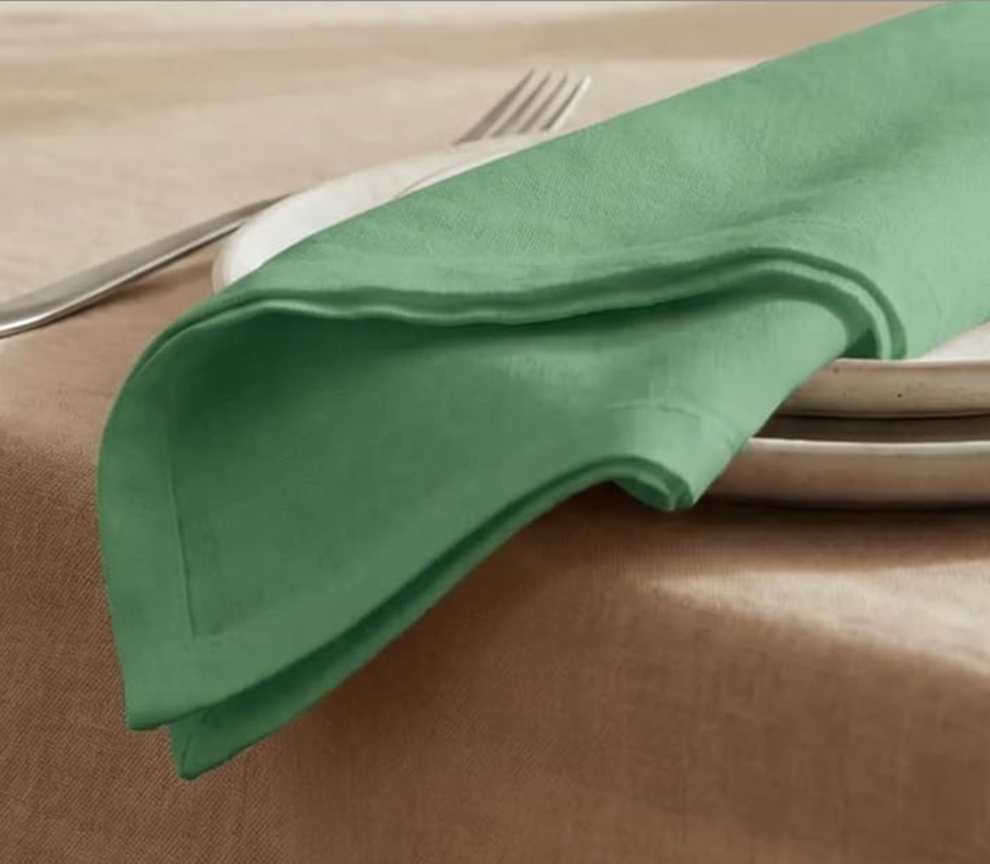 Color Napkin Embroidered Letter - size 18x18"