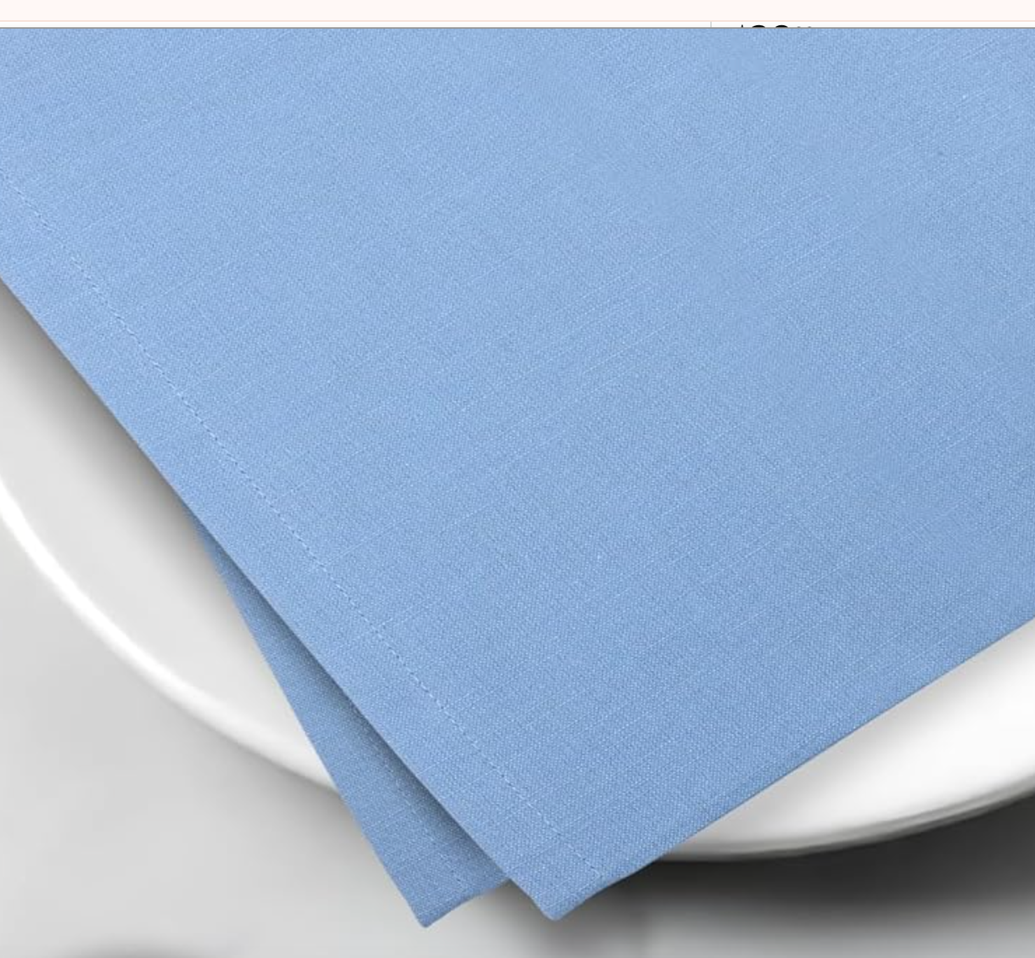 Color Napkin Embroidered Letter - size 18x18"