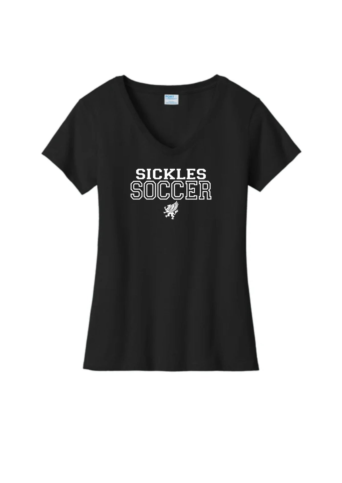 Ladies Tee V Neck Cotton