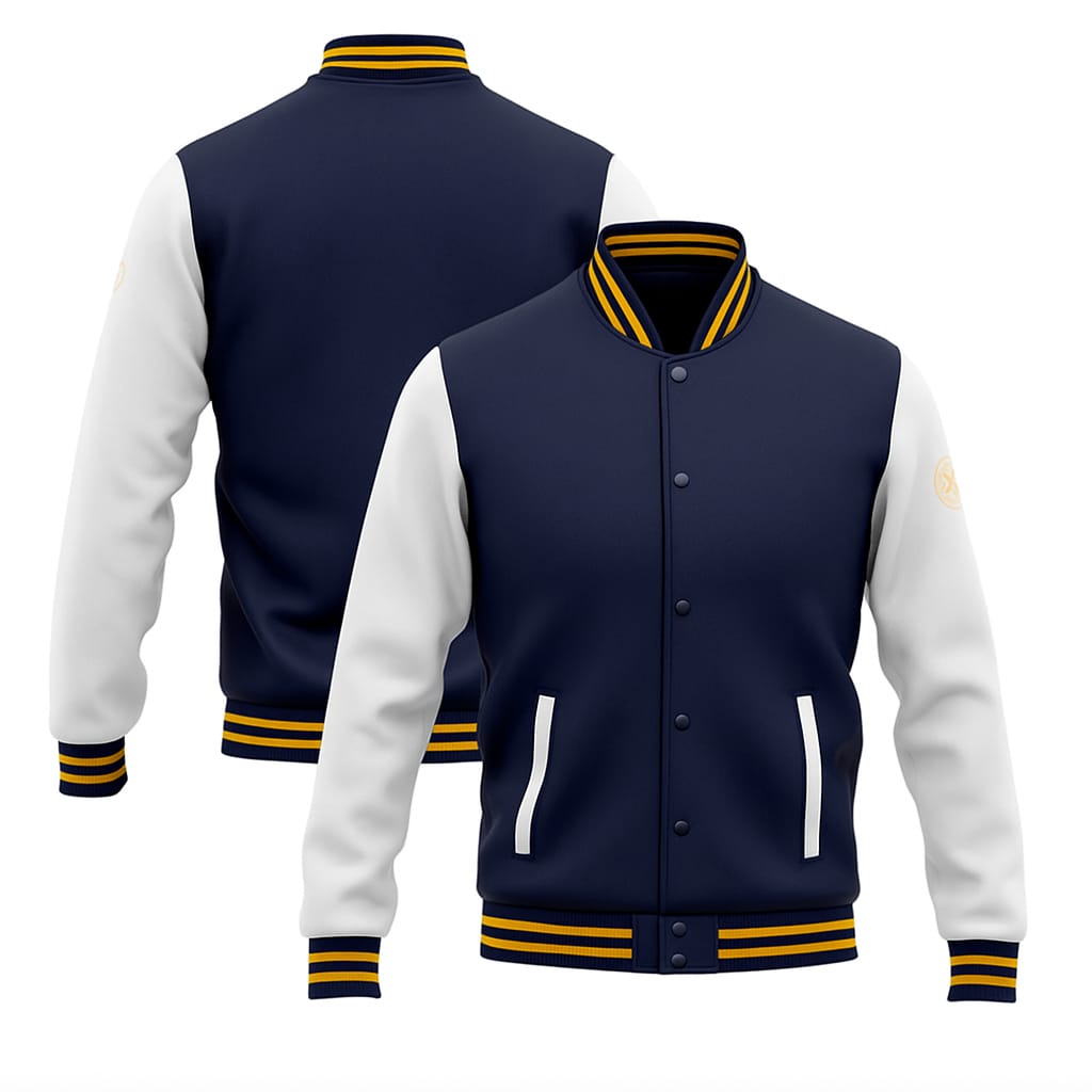 Letterman Jacket WARRIORS Leather Sleeves