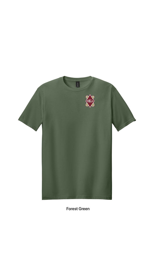 100% Cotton Tee Dark Red Logo