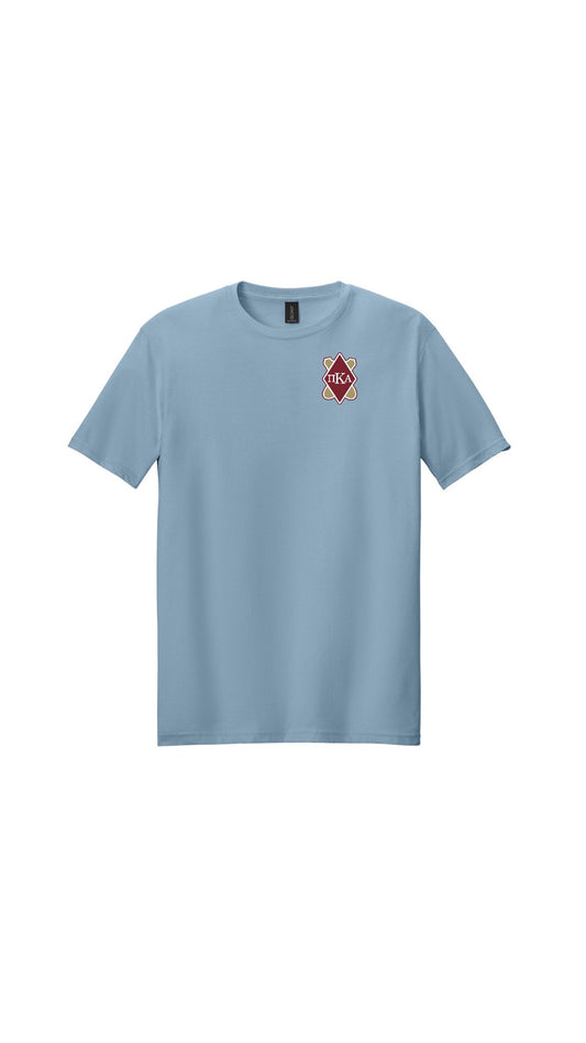 100% Cotton Tee Dark Red Logo