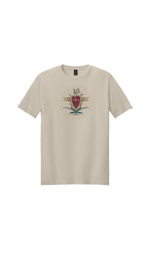 100% Cotton Tee Shield Logo