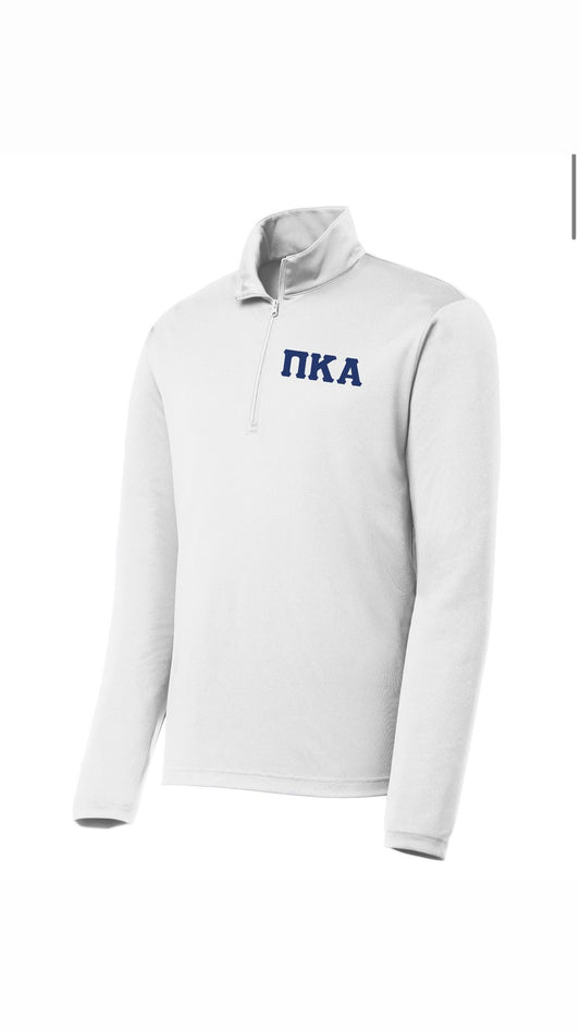 1/4-Zip Pullover Navy Logo