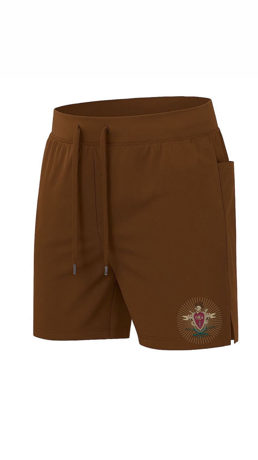 Brown men's Short Choose your Logo
