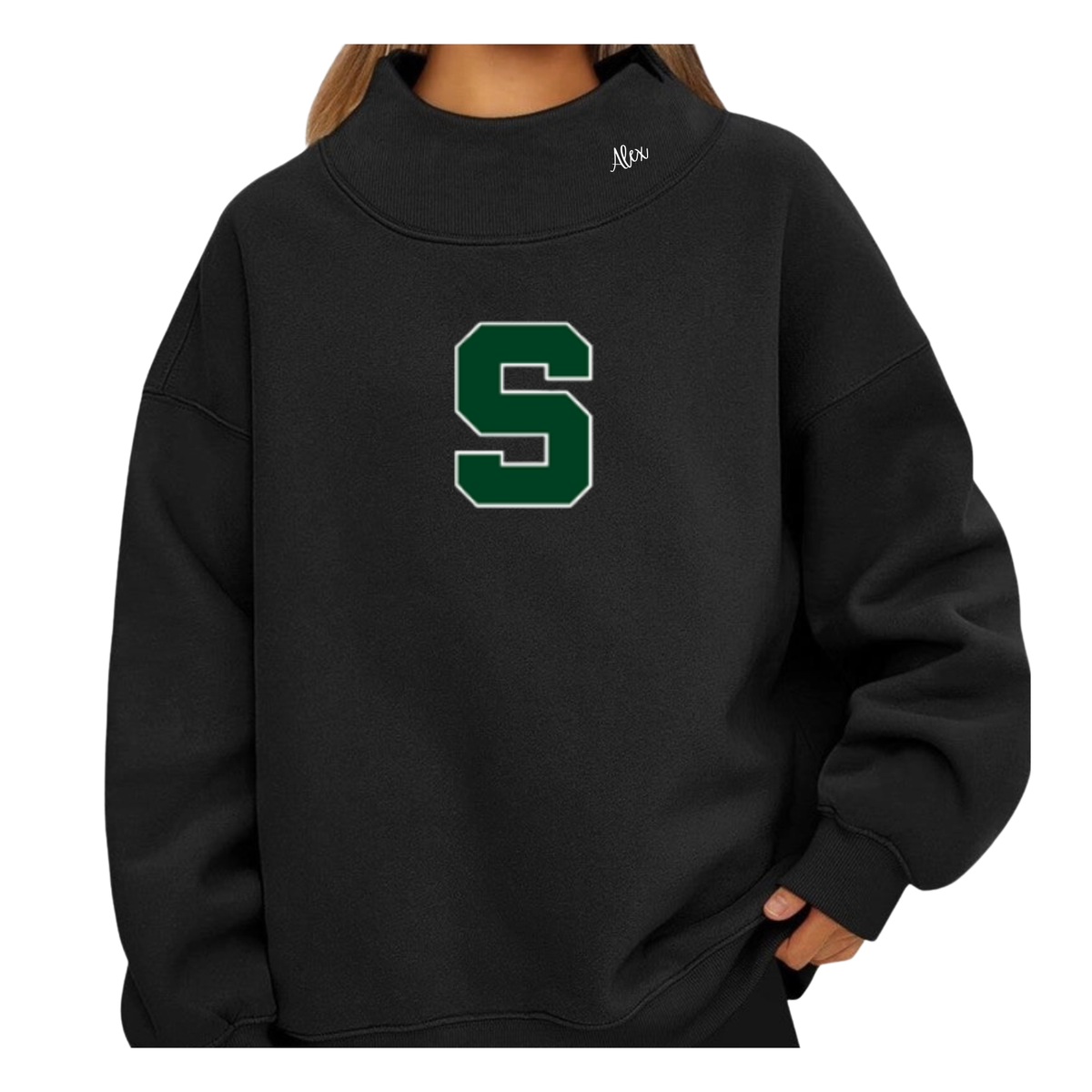 Sweatshirt Mock Neck